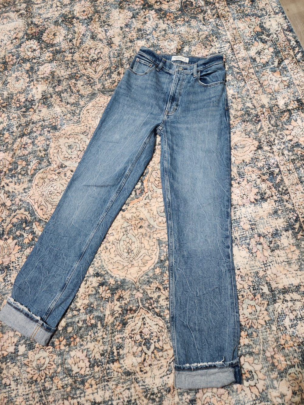 Abercrombie 90s Straight-Leg High Rise